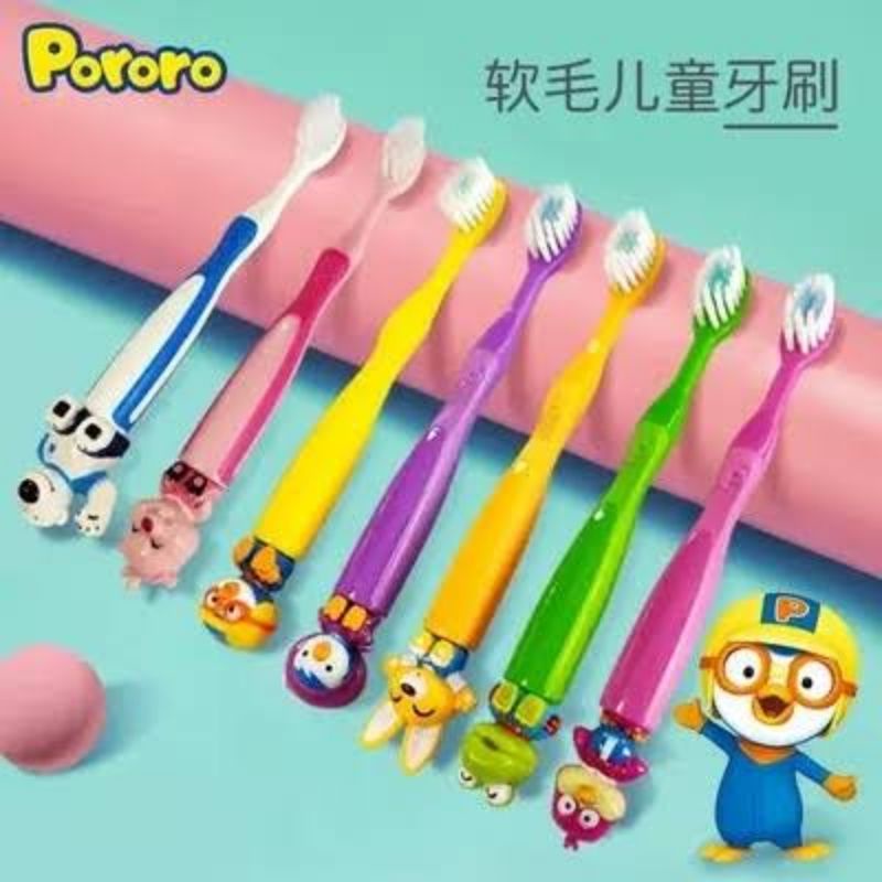 Sikat Gigi Anak Pororo and Friends Kids Toothbrush Korea