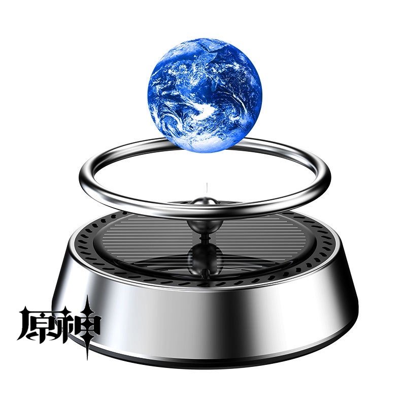Ring planet bumi putar pewangi mobil car perfume solar panel