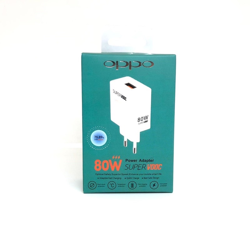 BATOK CHARGER RENO 9Pro 80W NEW SUPER VOOC 80W TRAVEL ADAPTOR ORI BY SMOLL