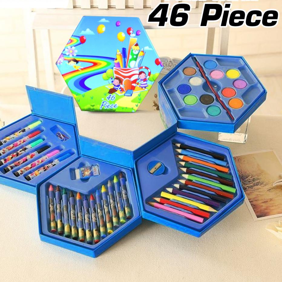 

╝¤╚ Crayon Set 46 Pcs Crayon Oil Paste Pensil Warna Pensil Warna Lengkap Alat Mewarnai Alat Melukis CBTZ