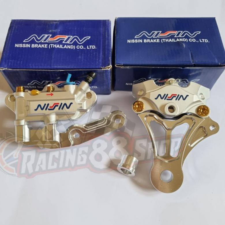 PRODUK- PAKET KALIPER MONOBLOK 4P 2P DEPAN BELAKANG 220MM NINJA150 R/KR NINJA150 RR .
