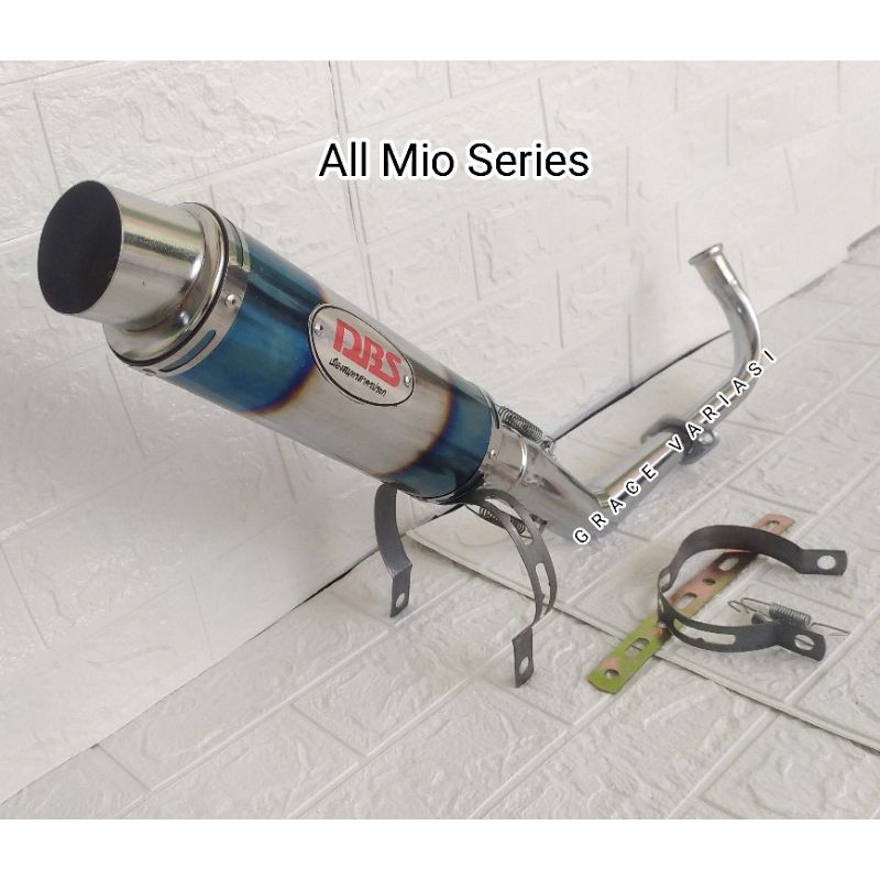KNALPOT RACING DBS UNTUK SEMUA MOTOR MATIC MIO/ALL TYPE MIO. MIO SPORTY/SMILE/J/SOUL GT 113/115/125,