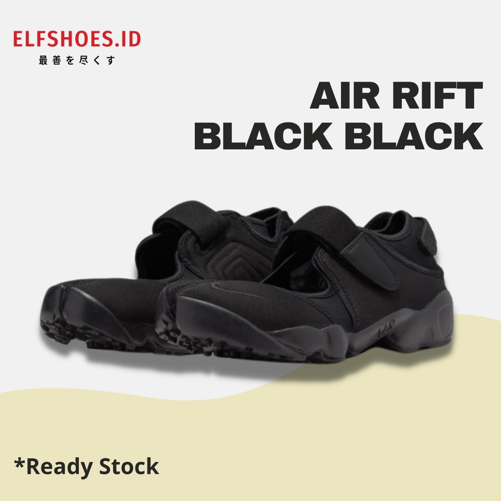 Nike Air Rift Black Black READY STOCK