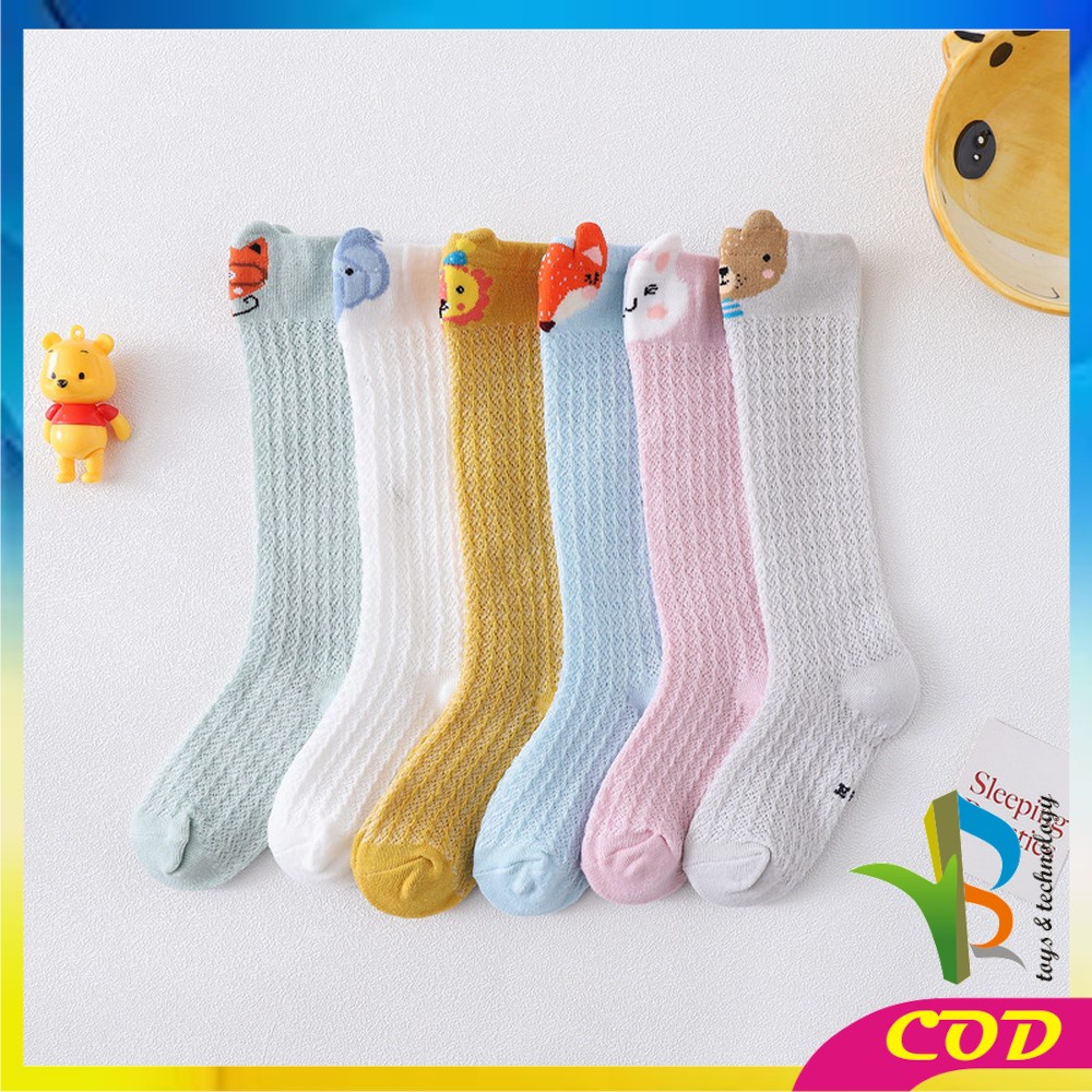 RB-P210 Kaos Kaki Jaring Panjang Bayi Karakter Hewan Lucu / Kaus kaki Bayi Motif Korean Style / Baby Sock Long Kids