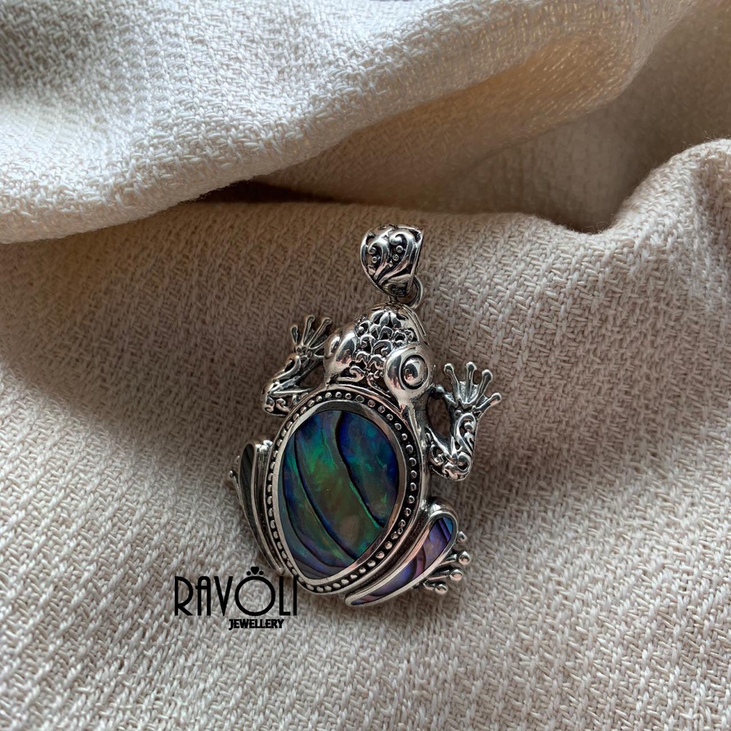 [RAVOLI JEWELLERY] Silver 925 Frog Pendant - Liontin Silver 925 Bali ORI