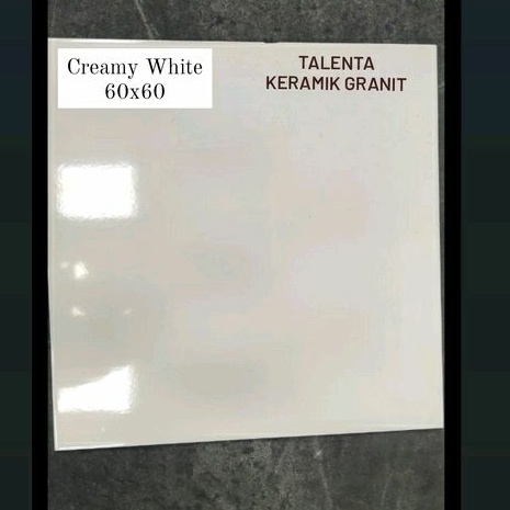Keramik 60x60 Glossy Cream Polos Grade A