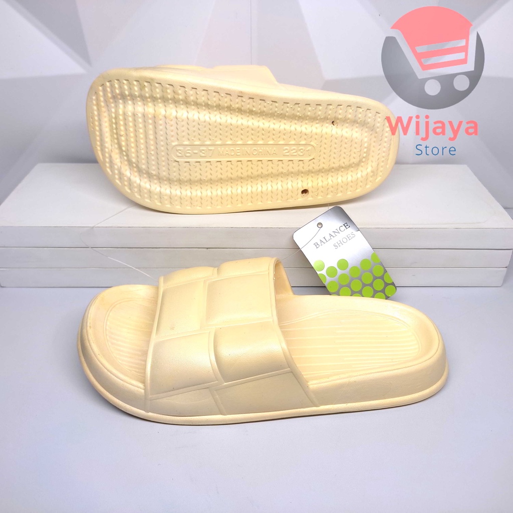 Sandal BALANCE 2231 Jelly Slop Wanita Karet Soft Import Anti Slip Empuk Cewek Perempuan