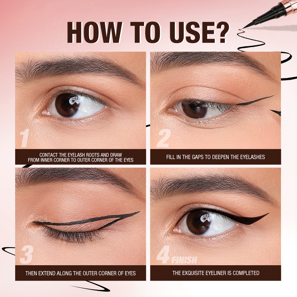 O.TWO.O Liquid Eyeliner  Pencil Waterproof Long-lasting Eye Makeup