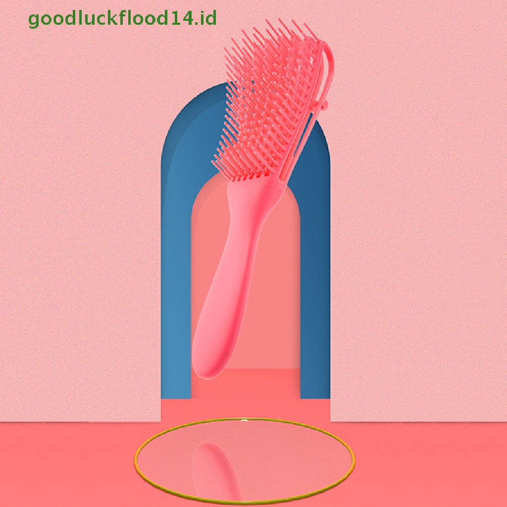 [GOOGFOUR] Sikat Rambut Detangling Brush Pijat Kulit Kepala Sisir Rambut Detangling Brush for Curly Hair Brush Detangler Sikat Rambut Wanita Pria Salon [TOP]