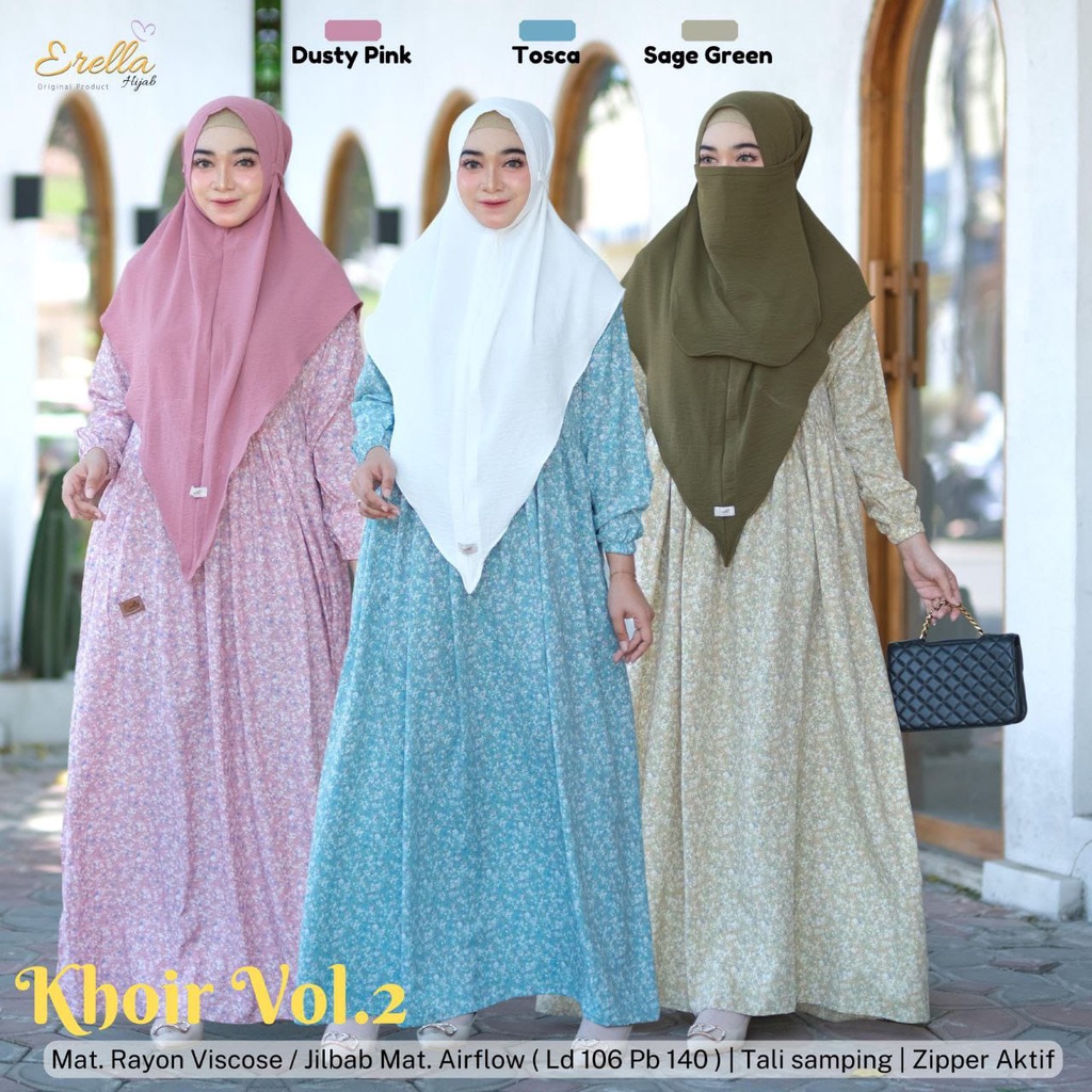Khoir Gamis Set Vol 2 by Erella Hijab