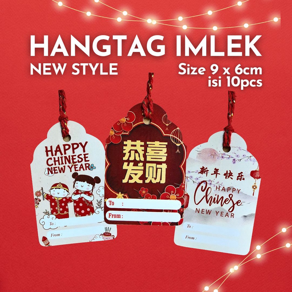 

HANGTAG IMLEK / CHINESE NEW YEAR TAG ( isi 10pcs ) New Style | SUN PRINTING