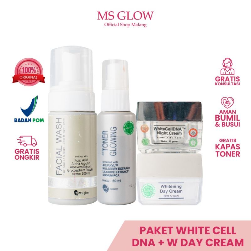 MS GLOW Paket White Cell DNA Set Isi 4