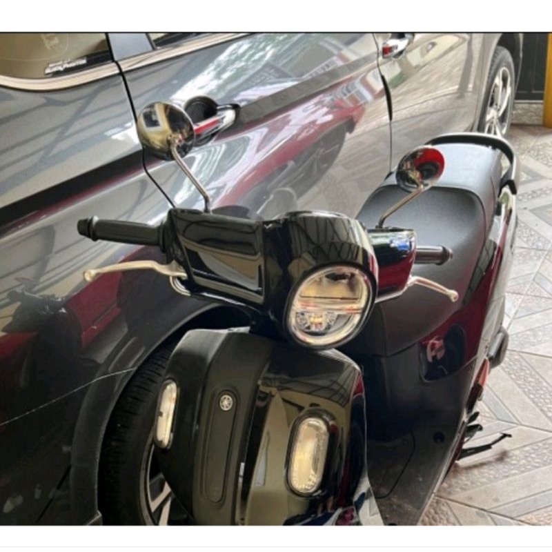 Spion Bulat Full Crome Clasic Retro Universal Motor