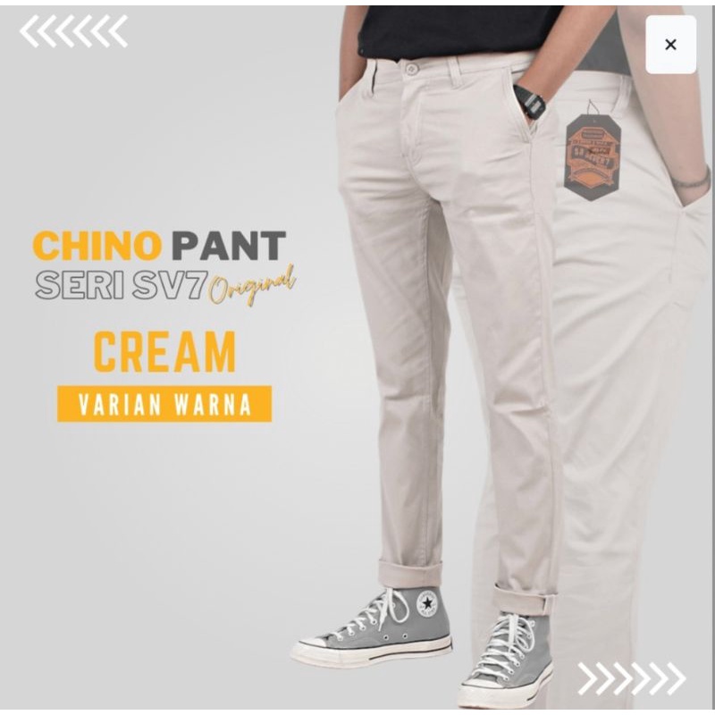 Celana Chinos Pria / Bahan Stretch / Melar / DICKIES / HURLEY Full Acc / Slimfit