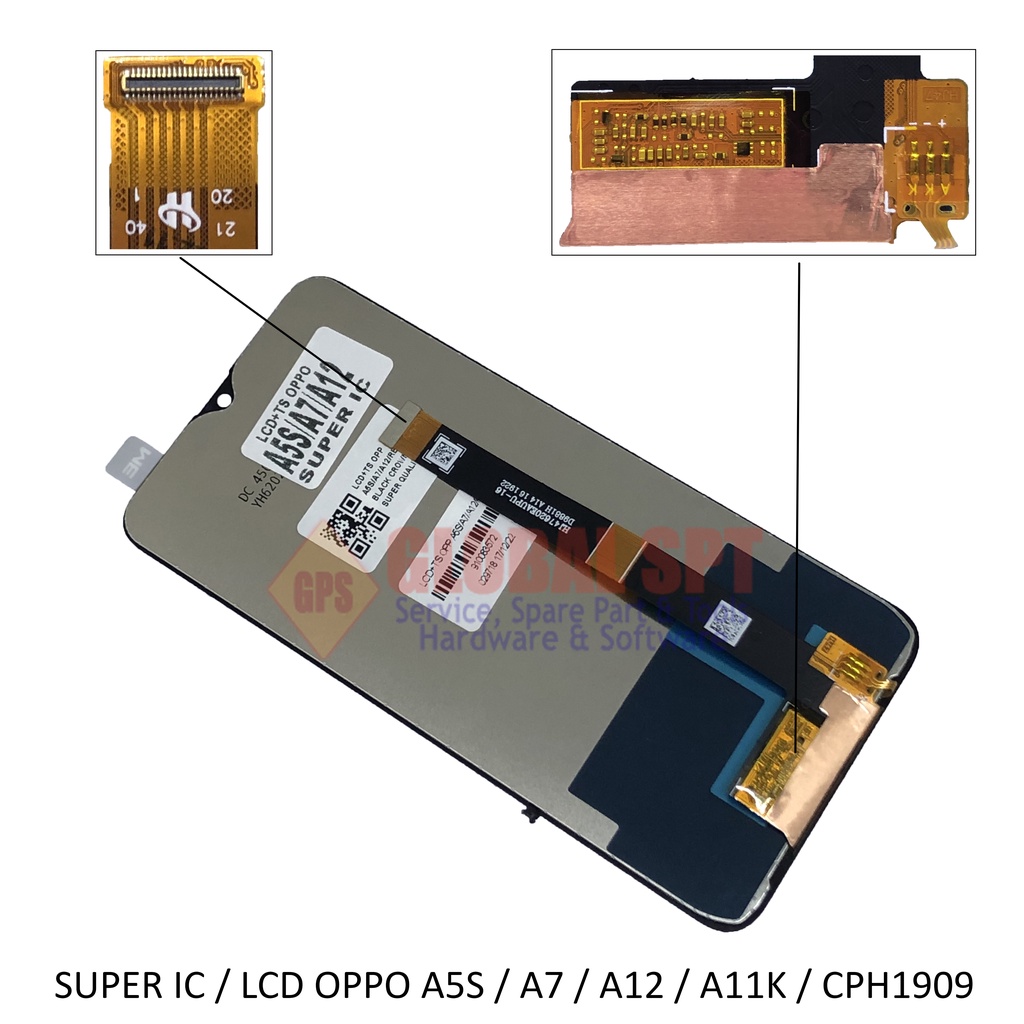 SUPER IC / LCD TOUCHSCREEN OPPO A5S / A7 / A12 / A11K / CPH1909