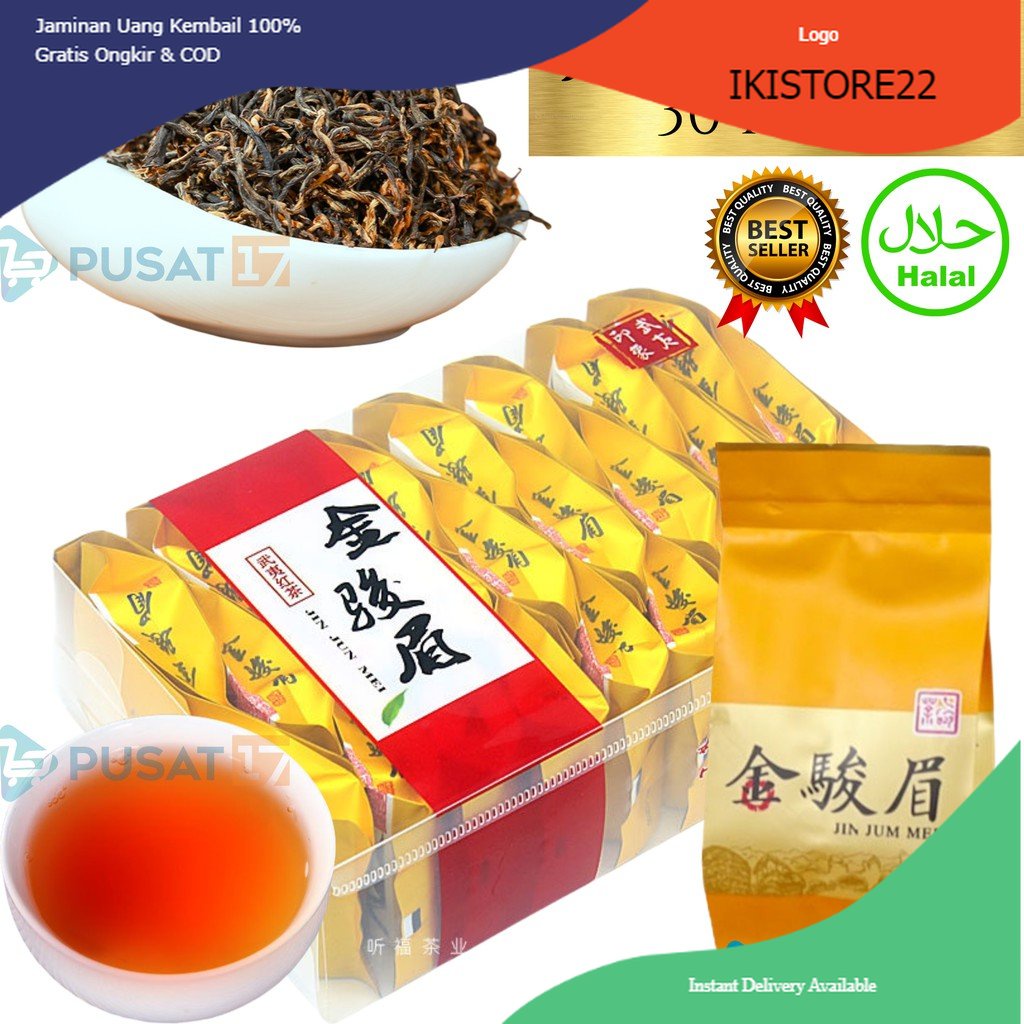 

CHINESE TEA JIN JUN MEI D3 30BKS BOX MIKA / TEH CHINA SOUVERNIR GIFT 中國茶 乌龙茶 铁观音 大红袍 金骏眉 普洱茶