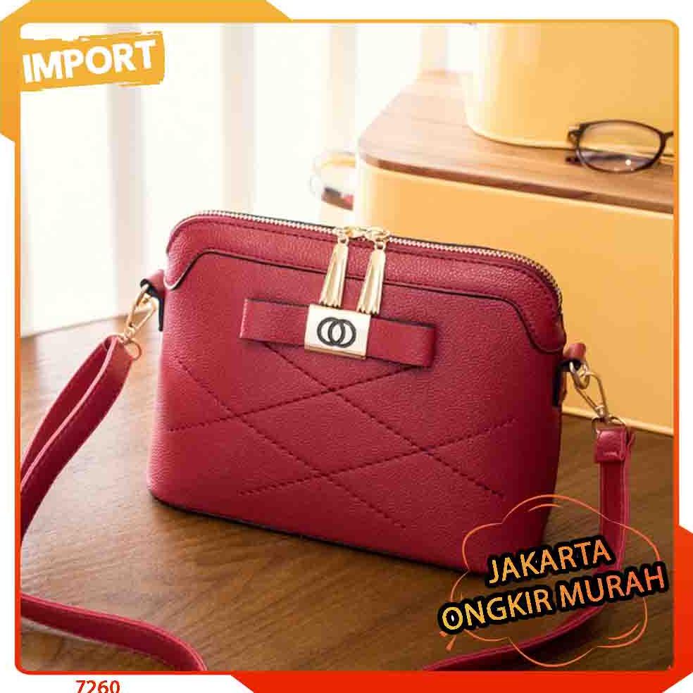 JAKARTA E 7260 TAS SELEMPANG FASHION WANITA LUCU SIMPLE MURAH KEKINIAN TERBARU IMPORT