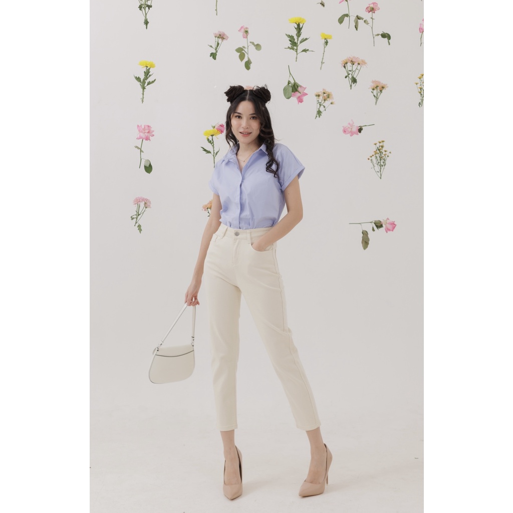 [ Marveile ] Piper Highwaist Mom Jeans / Office Jeans Wanita