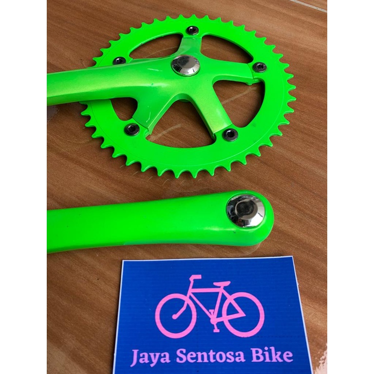 TERMURAH!!! Gear Sepeda / Crank PIXY Full Alloy / Single Speed 44T