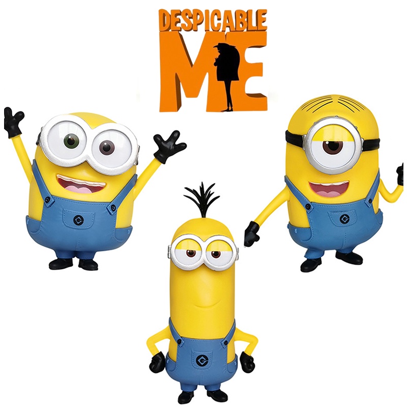 Mainan Boneka Model Action Minions Me Despicable Stuart Hadiah Anak Bob Figure Kevin
