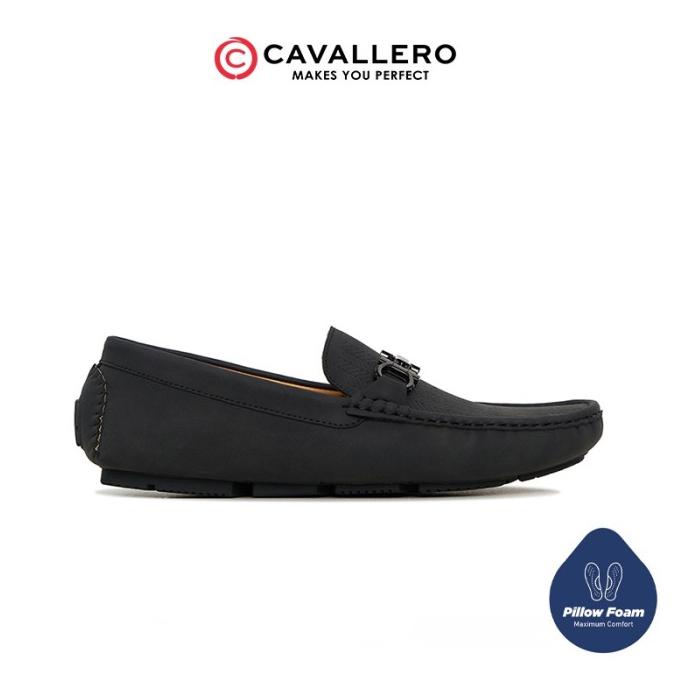 Sepatu Pria Casual Loafers Cavallero Mariano 1 Hitam