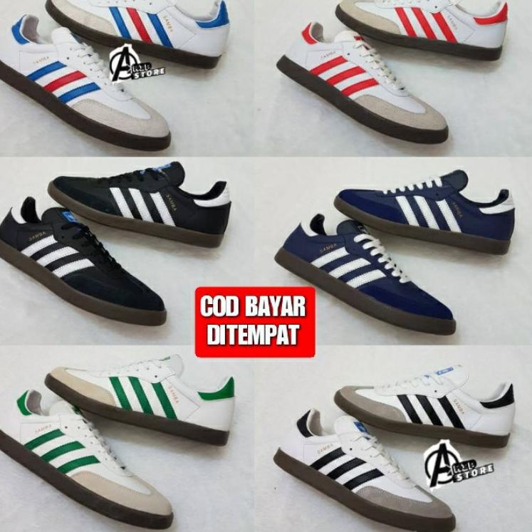 Musim Promo11.11 Premium Original|Sepatu Adidas Samba Og Classic Black white Sole Gum ONG9