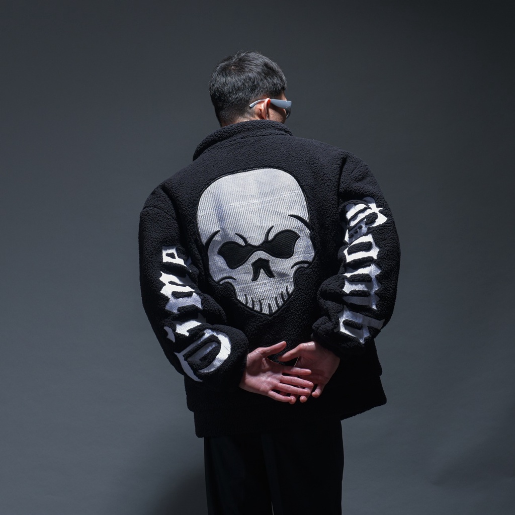 TIMEBOMB | SHERPA JACKET | JAKET SHERPA | SKULL