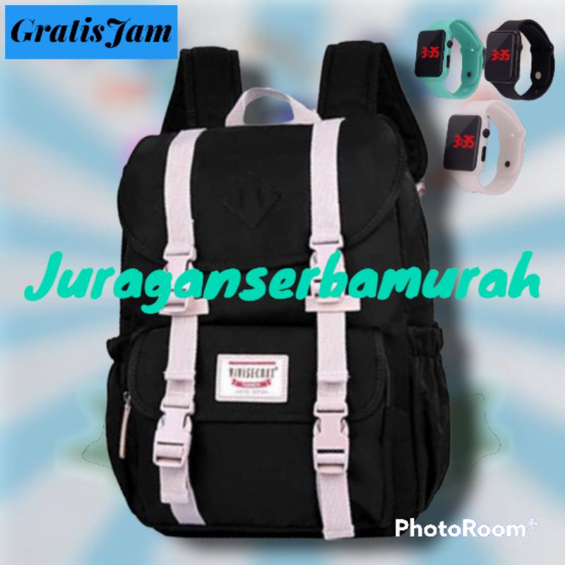 Tas Ransel Sekolah Anak Perempuan Backpack Korea Murah