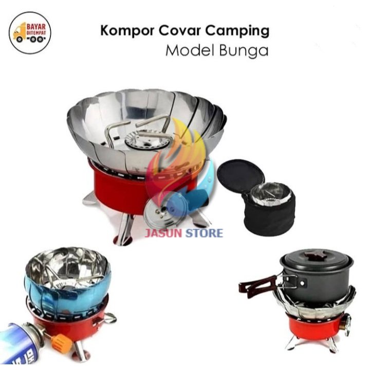 BISA COD! Kompor Gunung / Kompor Portable / Kompor Pendaki  - Windproof Gas Kaleng Hi-Cook Stove