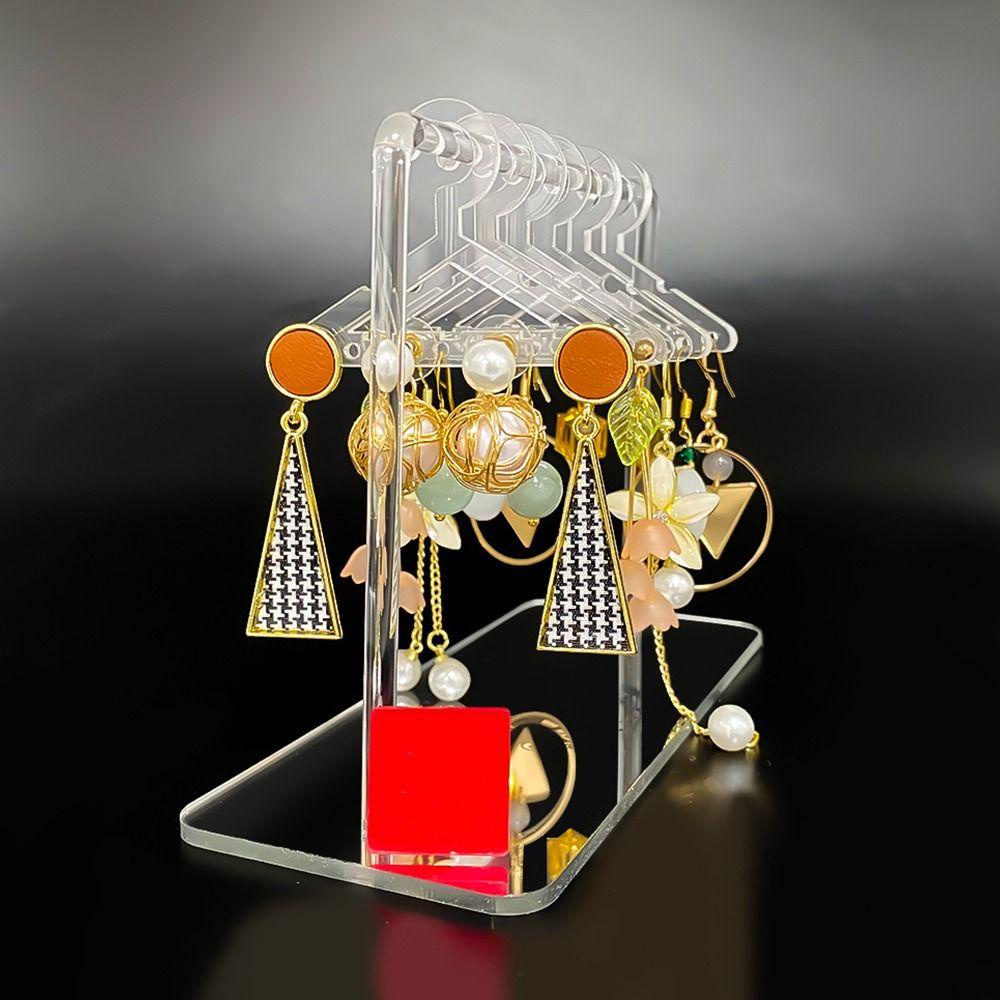 Rebuy Earring Display Stand Mini Kapasitas Besar Multi-Warna Kalung Anting Organizer Ear Stud Holder Pendant Desktop Decor Penyimpanan Closet Anting Rak Holder