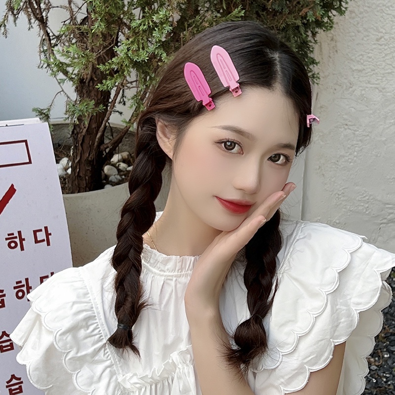 Pin Rambut Tanpa Jejak Banger Warna Paduan Sederhana Klip Duckbill Klip