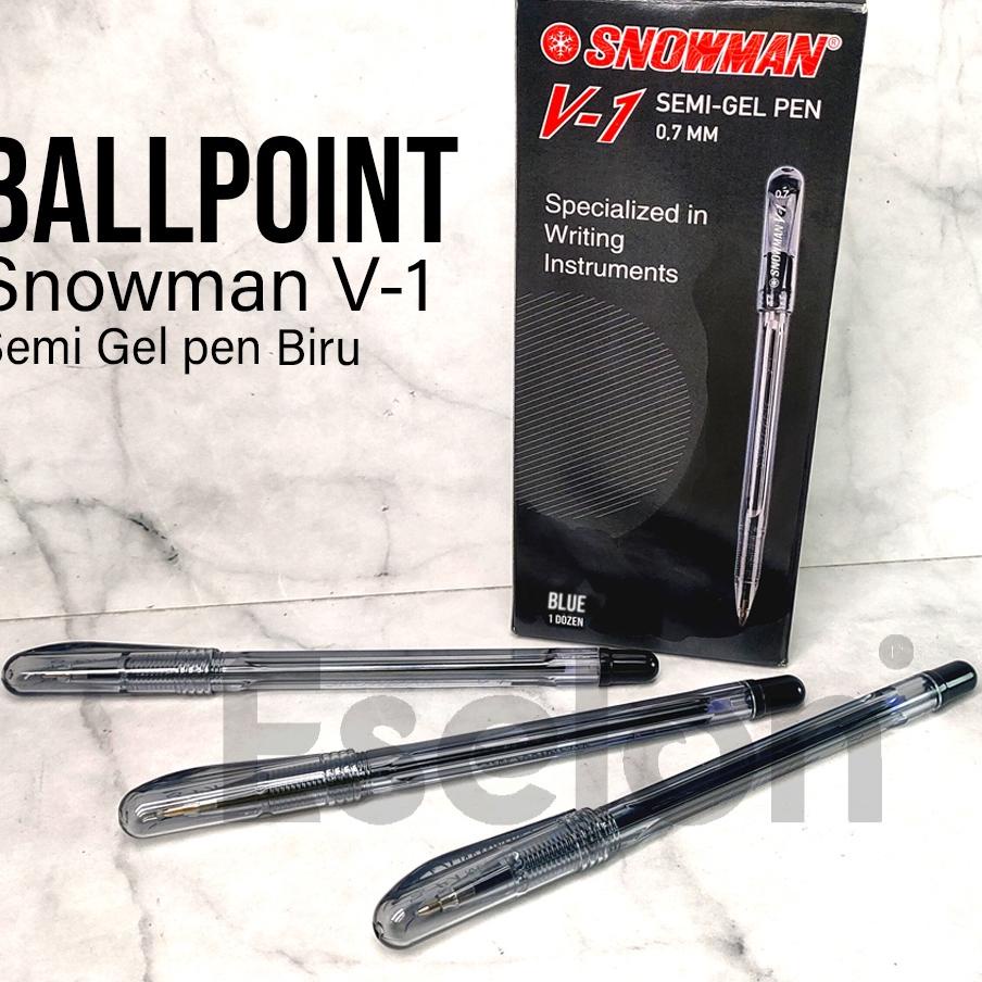 

の 12pc Pulpen Snowman V1 Semi Gel Pen Hitam 0.7mm ↳