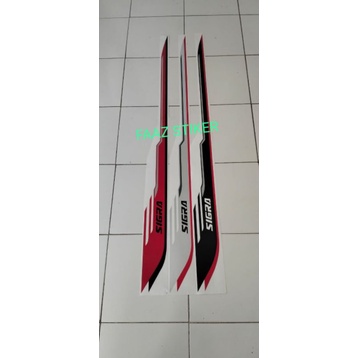 STRIPING BODY stiker MOBIL SIGRA/stiker lis samping mobil sigra