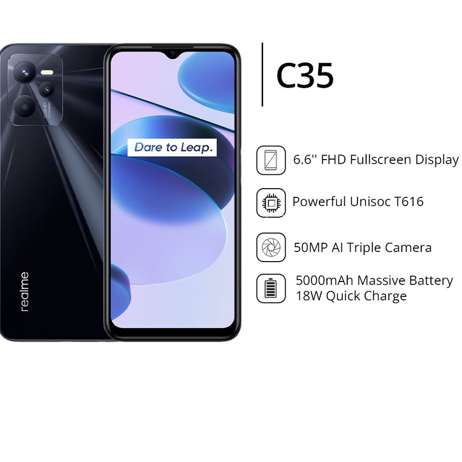 REALME C35 4/64 &amp; 4/128 NEW GARANSI RESMI REALME
