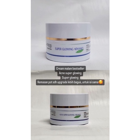 cream malam acne super glowing/super glowing