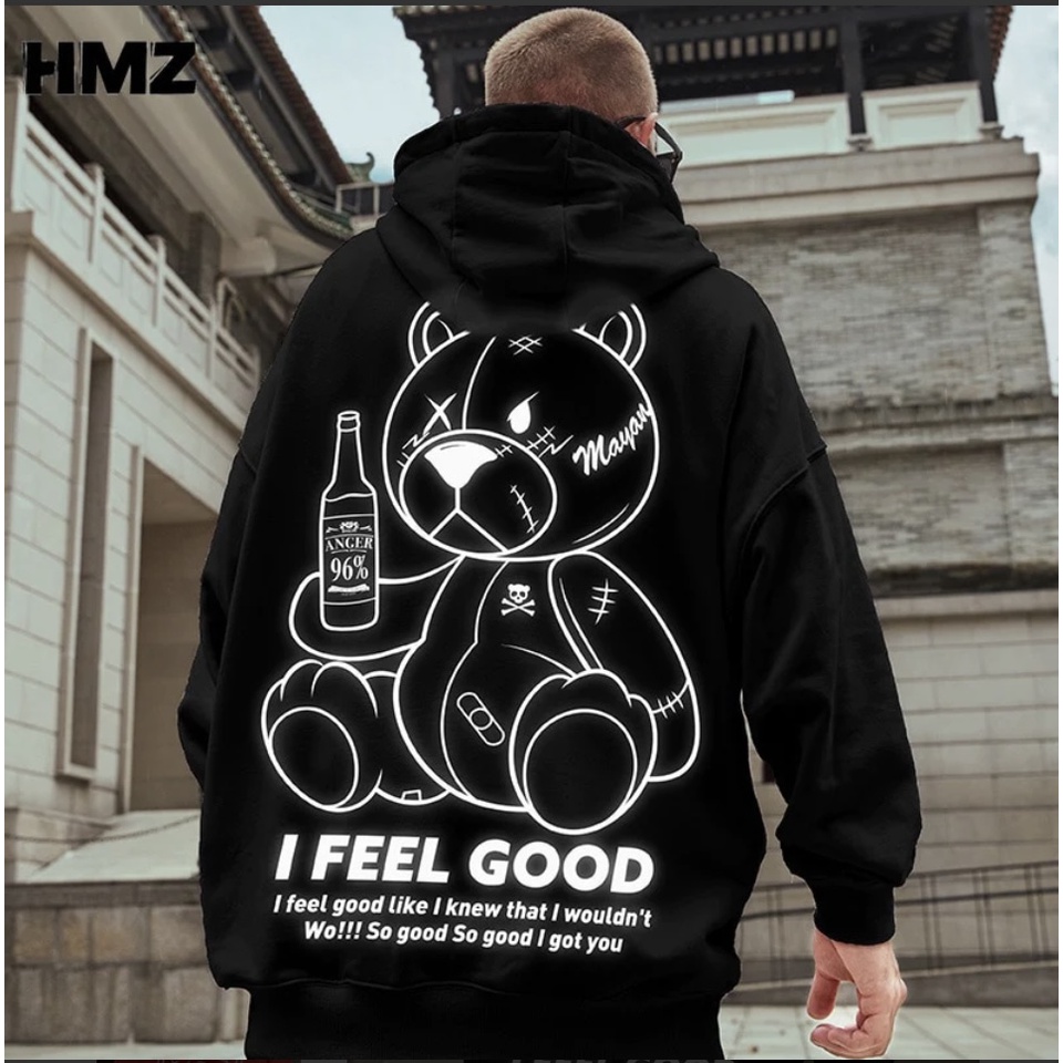 I Feel Good Jumper Hoodie II Sweater Hoodie Trendy II Sweter Oblong Topi Sz M - XL Anak &amp; Dewasa ( Pria &amp; Wanita )