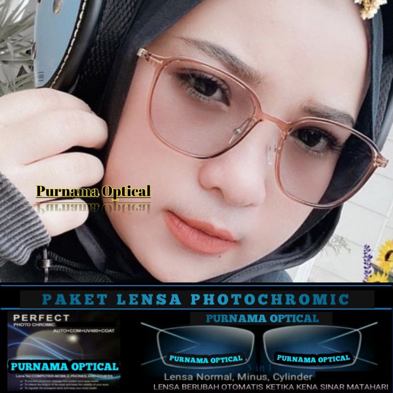 Frame Kacamata Guccy Prisma 6137 Free Lensa PHOTOCROMIC/Kacamata Antiradiasi 6137