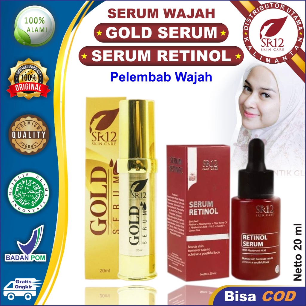 SR12 Gold Serum SR12 Serum Retinol Serum Wajah SR12 Skincare Pembersih Wajah SR12 Pelembab Wajah SR12 Pencerah Wajah SR12