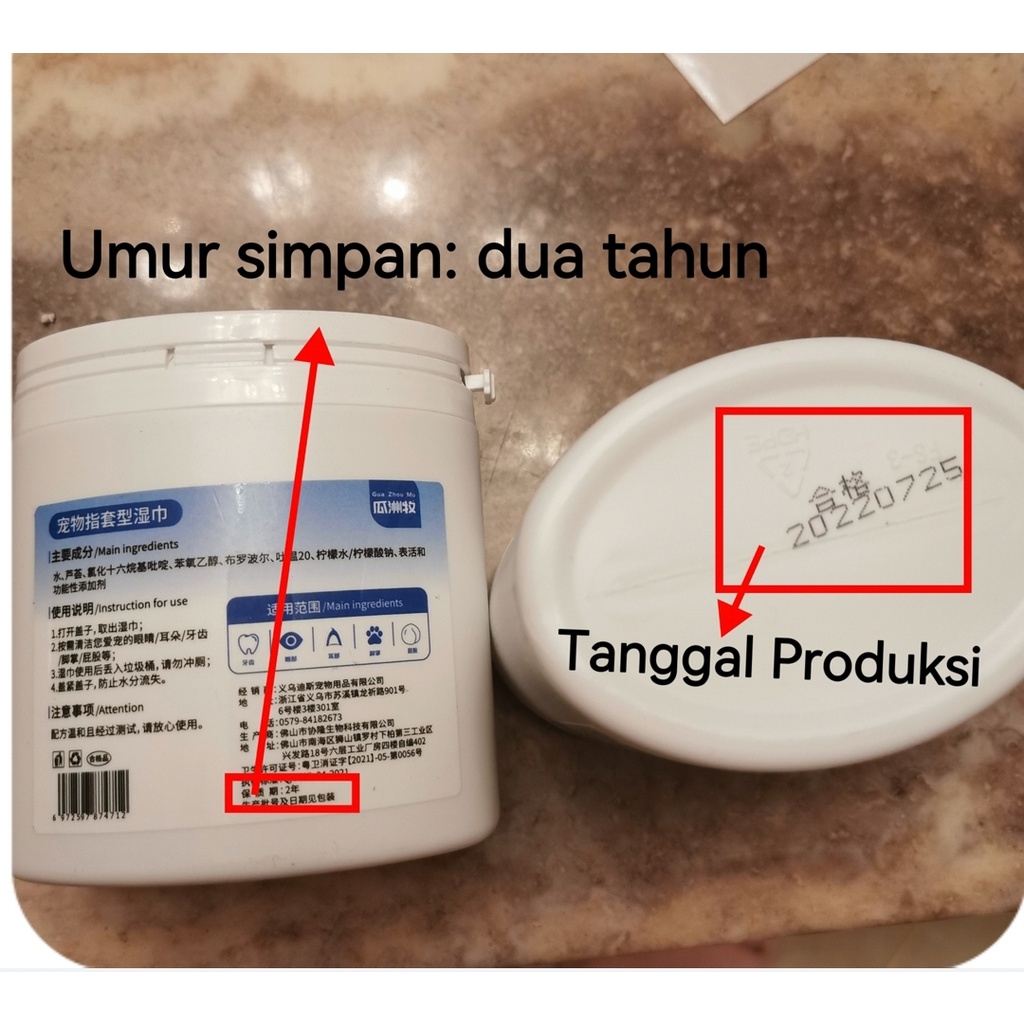Tisu Hewan Pembersih Karang Gigi Anjing kucing isi 55pcs