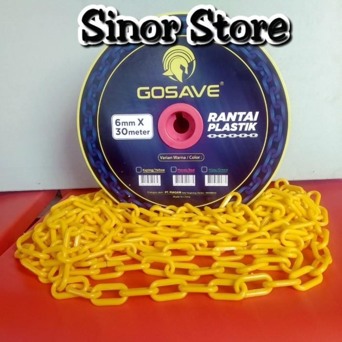 

Rantai Plastik Traffic Cone 6Mm X 30M Rantai Safety Cone Trafic Tebal Best Seller