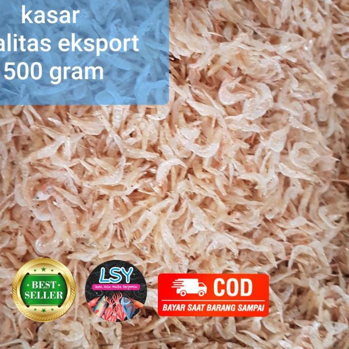 

✨ 7.7 udang rebon tawar kasar kualitas eksport ( asli tawar ) 500gr