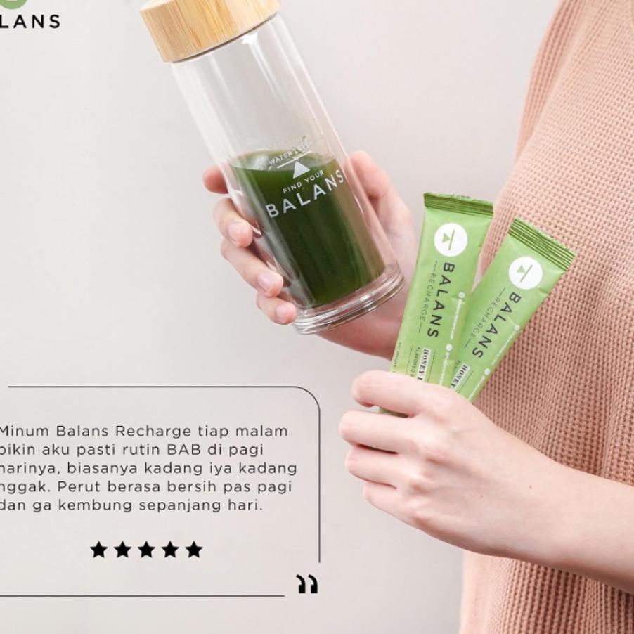 

((S-6-1 ♥> Balans Recharge | Honey Lemon | Fiber & Probiotics Drink - Isi 14 Sachet siap dikirim