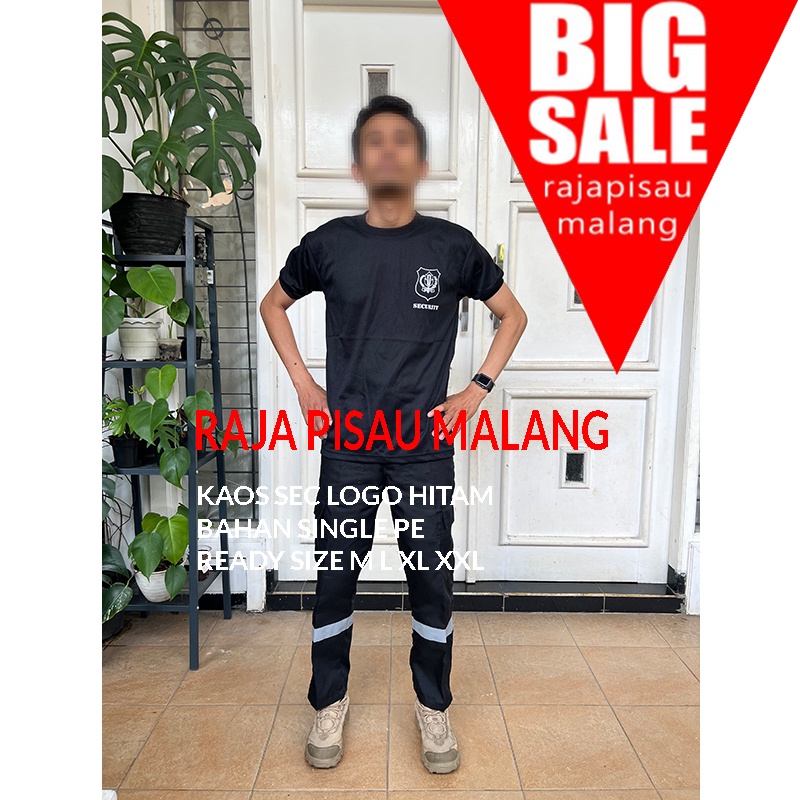 Kaos security hitam SABLON