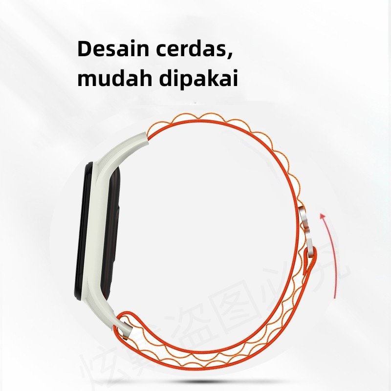 Strap Xiaomi Miband Bahan Nilon Mi Band 3 4 5 6 7  Tali Sporty Replacement Strap