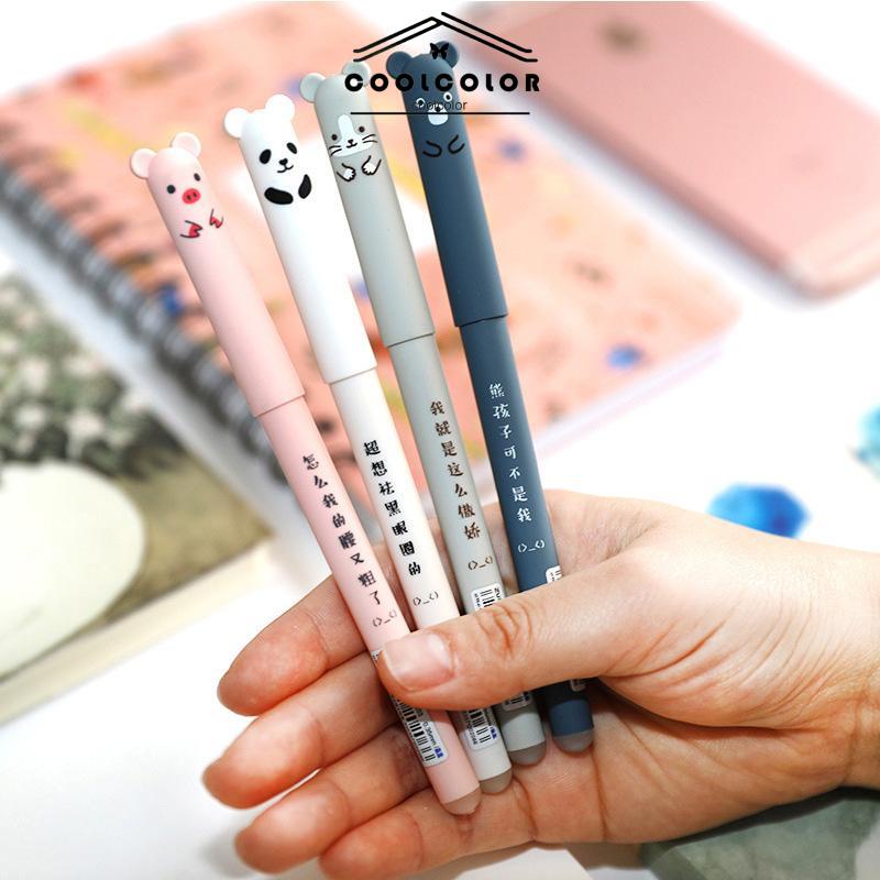 COD❤️Set Pena Gel yang Dapat Dihapus Batang Isi Ulang Ballpoint yang Dapat Dicuci Menangani Alat Tulis Perlengkapan Tulis Sekolah- cl