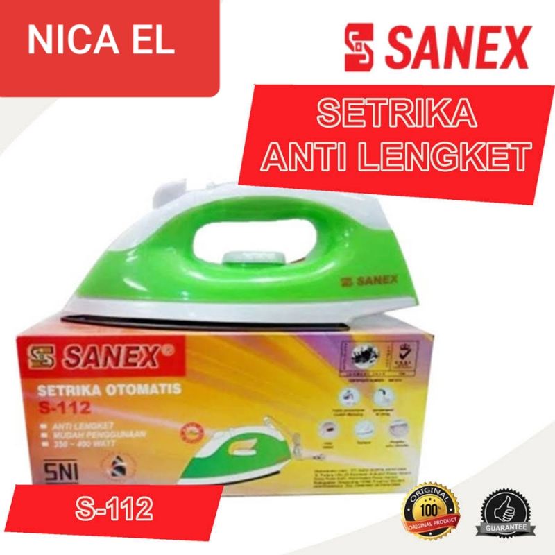 Sanex Setrika Listrik / Dry Iron + Spray Semprot Air S-112