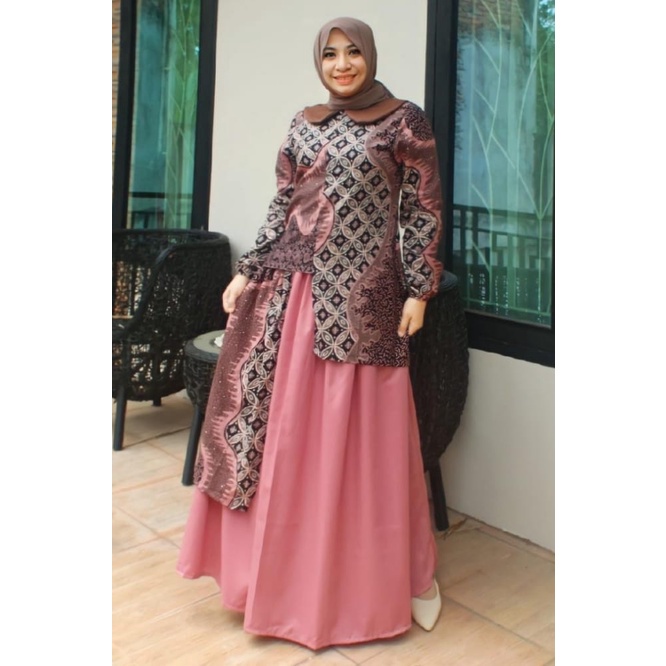 Setelan Batik Deura Rok D291 / Setelan Rok Remaja Terbaru / Set Atasan Bawahan Wanita  PUSAT BUSANA 