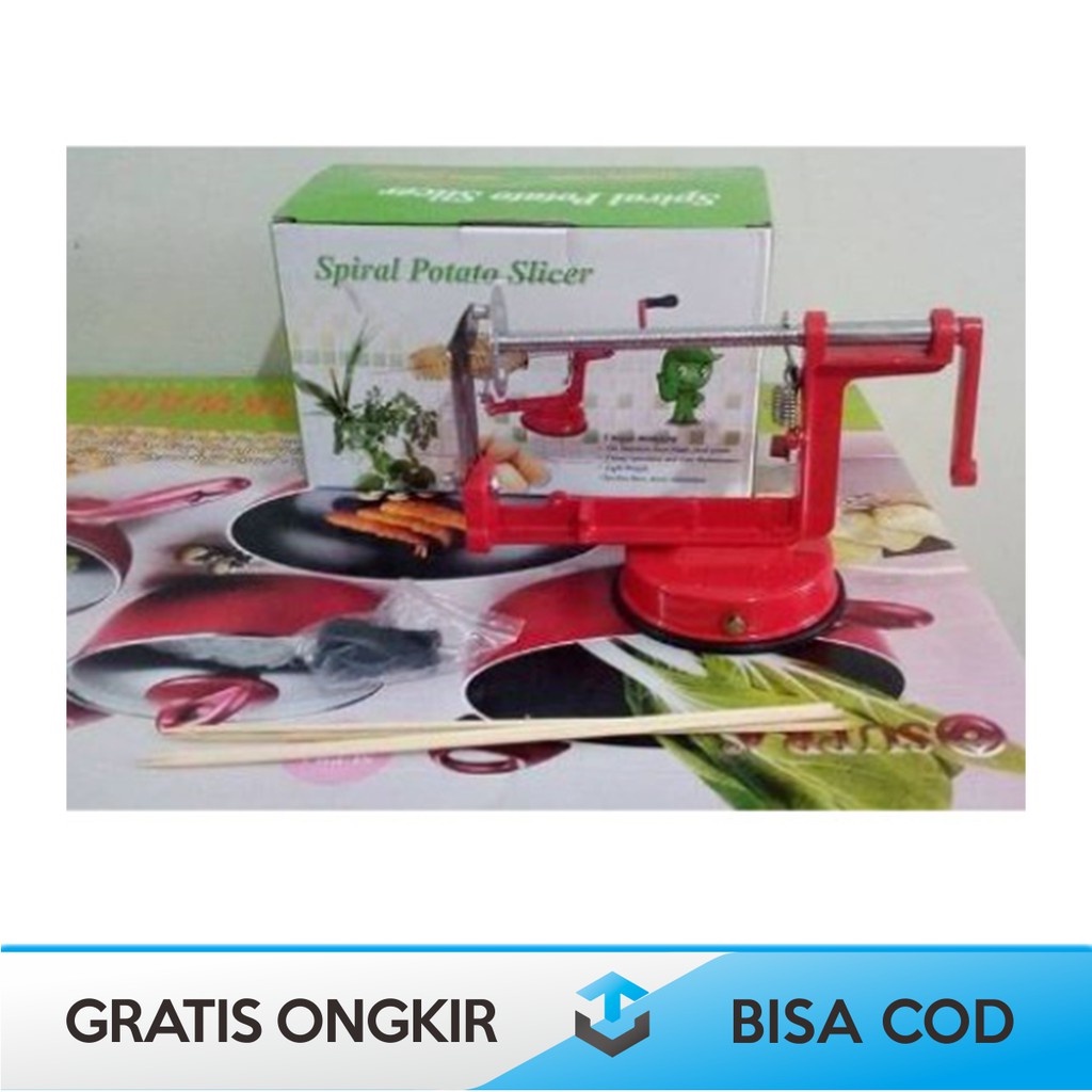 Pemotong Kentang Spiral Potato Slicer Alat Ulir Kentang - Potato Slicer Alat Pemotong Kentang Spiral