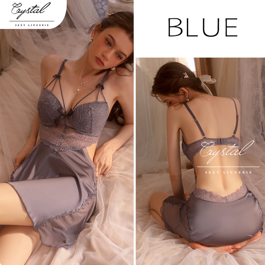 Lingerie Dress Sexy Wanita Bahan Satin 231