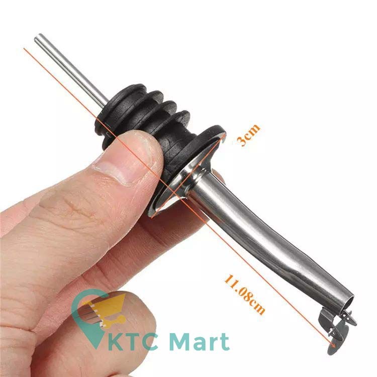 KTCmart - Bottle Pourer Stainless - Wine Pourer Syrup - Penutup Botol - Penuang Botol Kecap Minyak Sayur